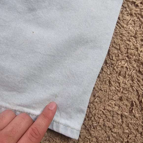 Zara Jeans Womens Size 4 Light Wash Blue High Rise Wide Leg Denim Button Fly - Picture 9 of 11